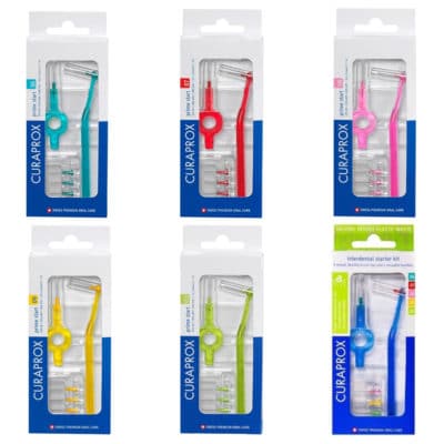 Interdental toothbrush kit by Curaprox - prime starter full range