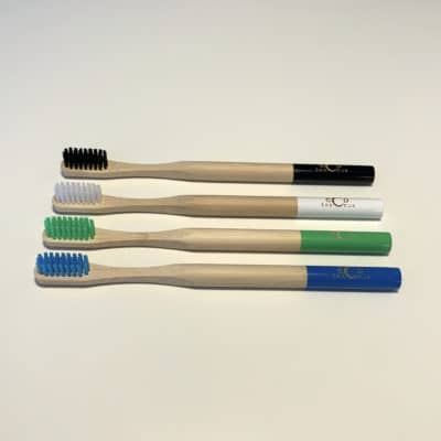 Zero Waste Eco Bamboo Toothbrush Medium, Adult Round