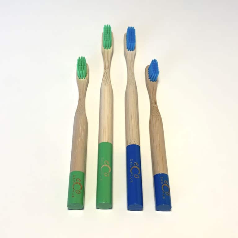 Zero Waste Eco Bamboo Toothbrush Medium, Family Round