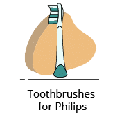 Toothbrush heads for Philips